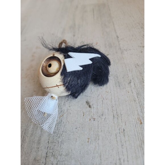 Pier 1 crazy head skeleton Frankenstein bride ornament Halloween - Picture 5 of 9